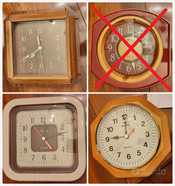 Orologi da parete vintage anni '80 - 35€ cad