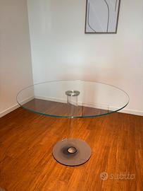 Tavolo rotondo in cristallo GLAS Italia