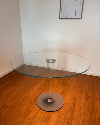 Tavolo rotondo in cristallo GLAS Italia