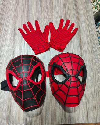 Maschera e guanti Spiderman