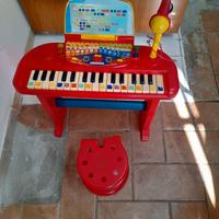 Pianola bambini con sgabello Bontempi