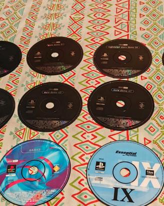 Lotto 10 Dischi Demo PS1 Originali PAL 