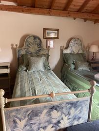 Letti in lamiera dipinti a mano primi 900