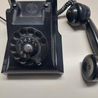 Telefono a disco vintage nero epoca fatme ericsson