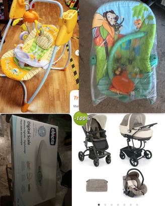 Trio Cam passeggino piu bilancia e sdraiette kit