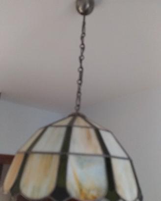 Lampadario abat jour stile liberty vintage