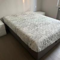 Letto matrimoniale contenitore con materasso