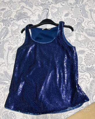 Top Stefanel con pagliettes