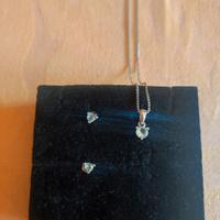 Set orecchini e collana argento