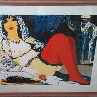 quadro S.Fiume calze rosse 85x75 n.32/100