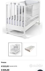 Lettino stellina Billo&Pallino nuovo mai usato