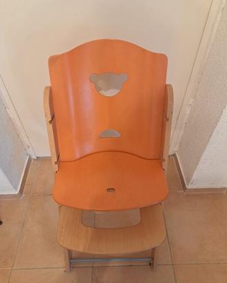 Seggiolone legno pali