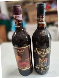 Brunello di Montalcino annata 1978 cantina Argiano