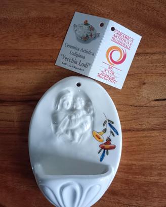 Acquasantiera ceramica "Vecchia Lodi"