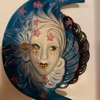 Decorazione maschera mezza luna arredo