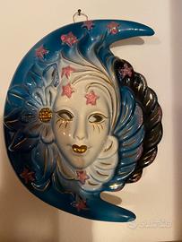 Decorazione maschera mezza luna arredo