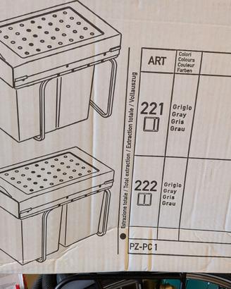 Pattumiera Estraibile Scavolini - 2 Scomparti