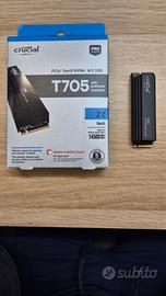 SSD Crucial T705 2TB NVME Hard disk