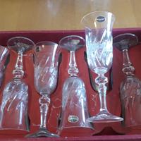 bicchieri cristallo e caraffe