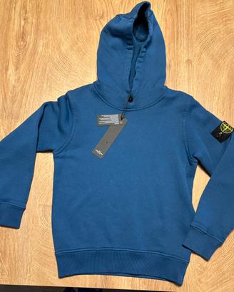 Felpa con cappuccio Stone Island blu taglia 8A