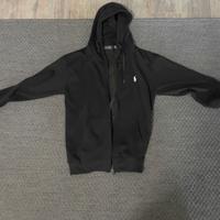 Felpa Ralph Lauren nera con zip