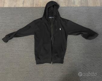 Felpa Ralph Lauren nera con zip