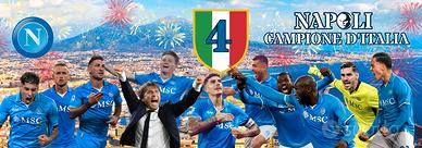 STRISCIONE 6 NAPOLI IN PVC 200X70CM 4 SCUDETTO