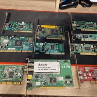 Stock 10 Schede PCI Video Lan Firewire TV Video