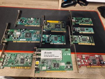 Stock 10 Schede PCI Video Lan Firewire TV Video