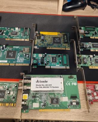 Stock 10 Schede PCI Video Lan Firewire TV Video