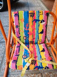 Dondolo/Altalena bambini arancio deco  mare 