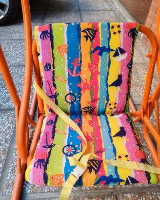 Dondolo/Altalena bambini arancio deco  mare 