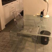 Scrivania vetro temperato fiam rialto