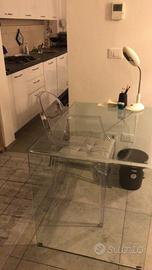 Scrivania vetro temperato fiam rialto