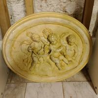 2 bassorilievi in gesso 