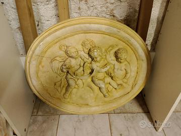 2 bassorilievi in gesso 