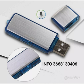 MICROSPIA VOCALE REGISTRATORE AMBIENTALE spia