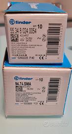 Relè industriali finder bobina 24v Ac