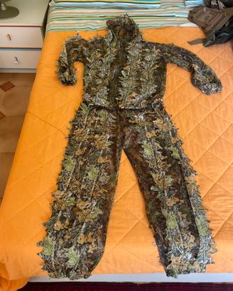 Ghillie suit mimetico completo