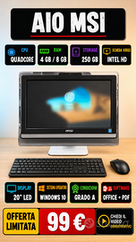 PC Aio Pc All in One  Quadcore intel Win10