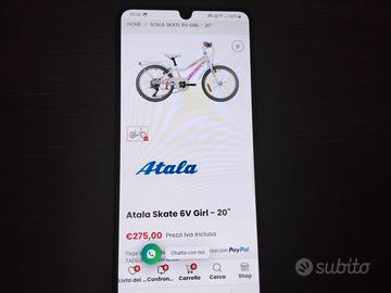 BICI RAGAZZA ATALA V6 20 P.    11/15 ANNI