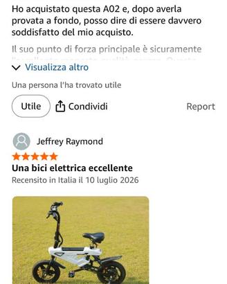 Bicicletta elettrica 14 pollici nuova ancora sigil