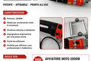 avviatore moto 2000w