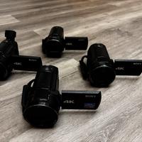 Blocco di 4 videocamere varie Sony Handycam 4K