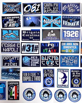 Adesivi Napoli - Stickers Ultras Napoli - 45 pezzi