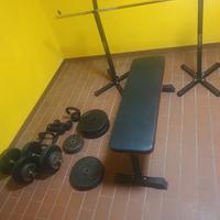 panca manubri bilanciere