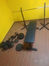 panca manubri bilanciere