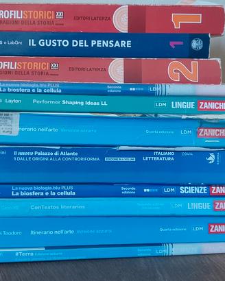 testi scolastici anni 3,4 e 5 liceo linguistico 