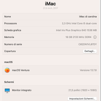 iMac 21.5” Apple – 2017 – 16 GB RAM
