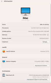 iMac 21.5” Apple – 2017 – 16 GB RAM